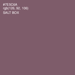 #7E5C6A - Salt Box Color Image